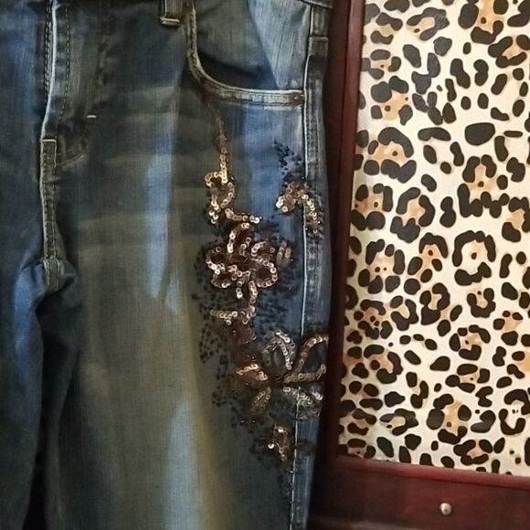 Buffalo Jeans w/ Sequins and Beading by David Bitton Edition - Picture 4 of 8